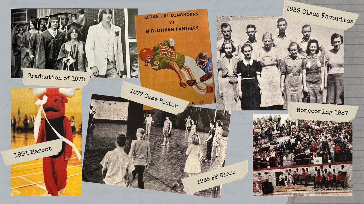 Join us in commemorating Cedar Hill ISD’s remarkable 120-year journey of educating and empowering the Cedar Hill community! 

To mark this incredible milestone, we invite you to share your Longhorn memories. Submit your photos/memories here: ow.ly/xPLc50SONPQ