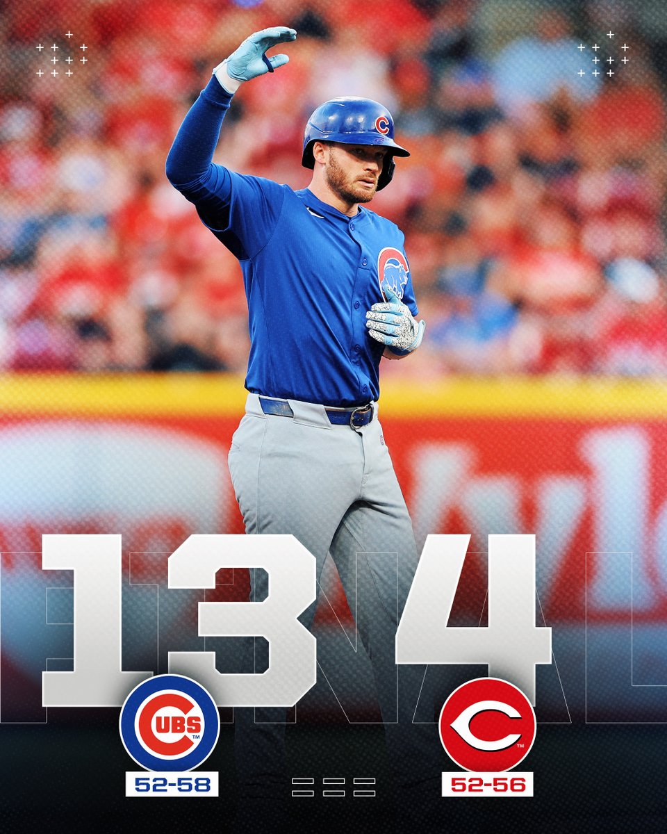 MLB's tweet photo. The @Cubs collect 17 hits to salvage the series finale. https://t.co/PMvJJ0Dmz8