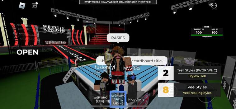 VeeStylesRblx's tweet photo. ᴡʜᴇɴ ɪ ᴛᴏʟᴅ ʏᴏᴜ ᴛʜᴇ ʙᴏʏꜱ ᴡᴇʀᴇ ʙᴀᴄᴋ ɪɴ ᴛᴏᴡɴ

ᴡᴇ ᴍᴇᴀɴᴛ ᴛʜᴀᴛ

#ANDFINAL @APWRBLX IWGP HEAVYWEIGHT CHAMPION.

(@fusioncyl, @mazzls)

#TOOSWEET
#VEECLUB
#THANKYOUISSAC https://t.co/5z5lFlDwrk