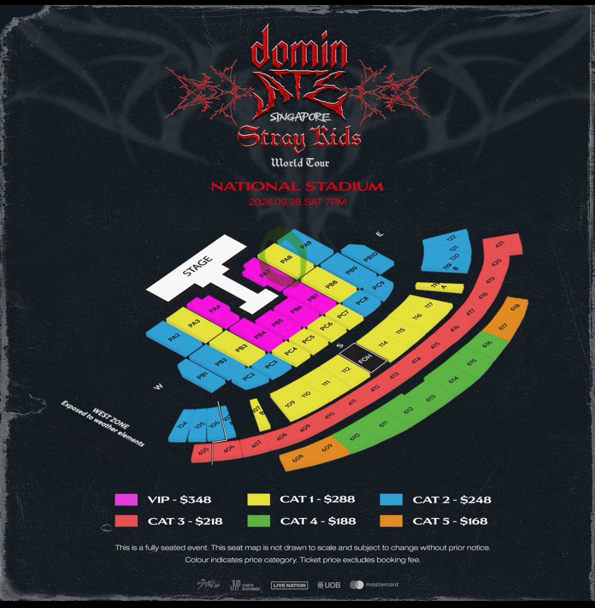 donlyhwan's tweet photo. WTS DOMINATE STRAY KIDS IN SINGAPORE TICKET

📍2x CAT1, PA8, ROW 27 (side by side)
🏷️ RM2,040/SGD588 (for both tickets!)

✅ selling in pairs only
✅ 🇲🇾🇸🇬 bank
 
feel free to dm ◡̈

#dominATE_Singapore #SKZinSG #pasarskz #dominATE_SG #dominATE_in_Singapore #STRAYKIDSinSINGAPORE https://t.co/3q94szgfJM