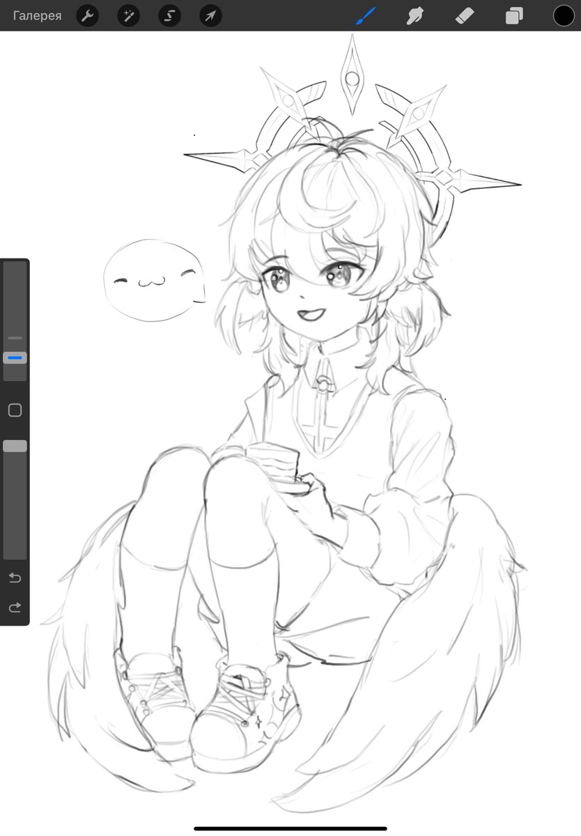 pumperoid's tweet photo. Small Sunday🤏🤏
#sunday #SundayHSR #HSRFanart #HonkaiStairRail #art #sketch #Procreate #cute https://t.co/yVVPtb2DtD