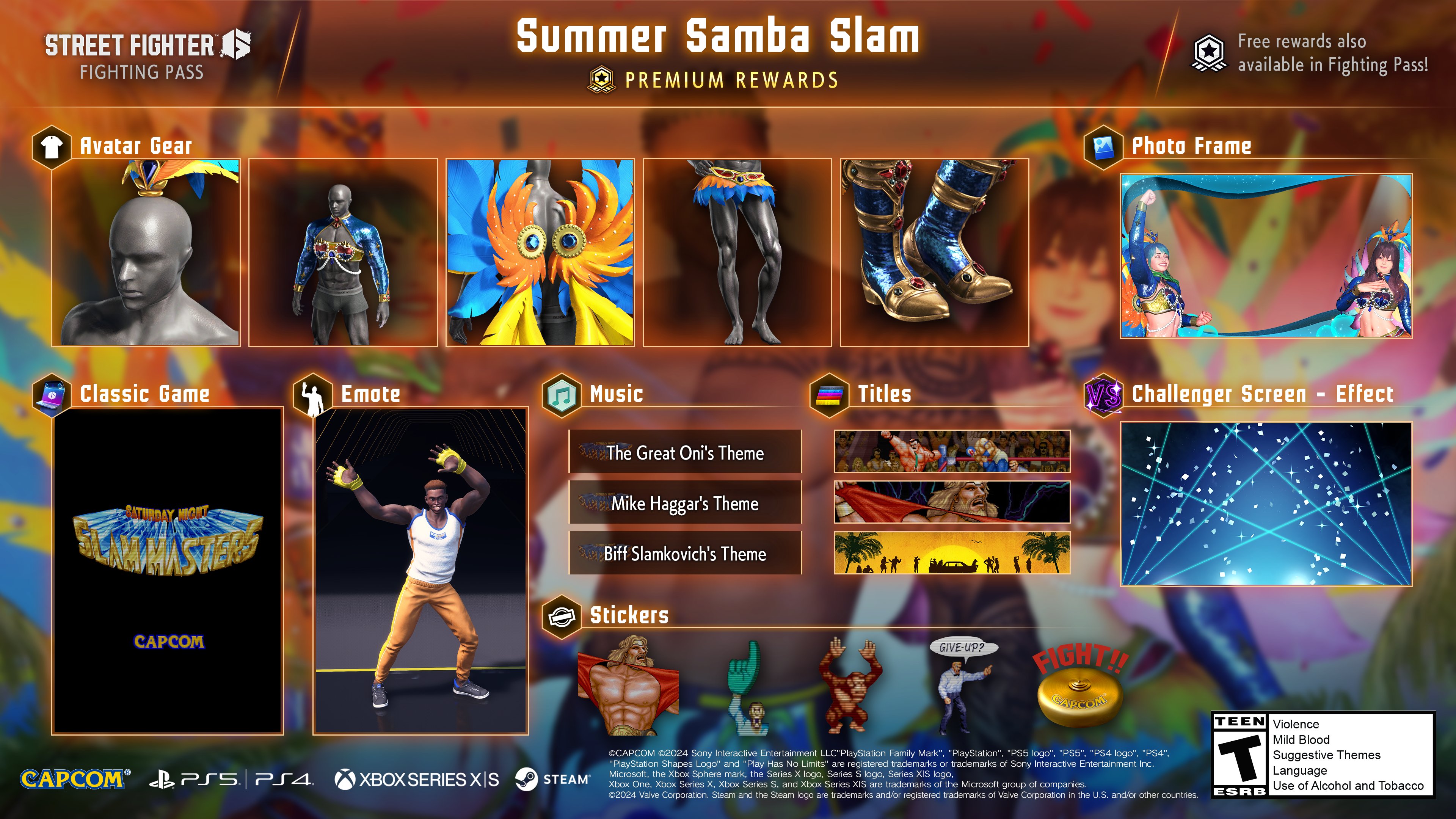 Street Fighter 6: Novo Passe de Luta 'Samba de Verão' e Colaboração com SUSHIRO 6 GT3JdcFWcAEkscP