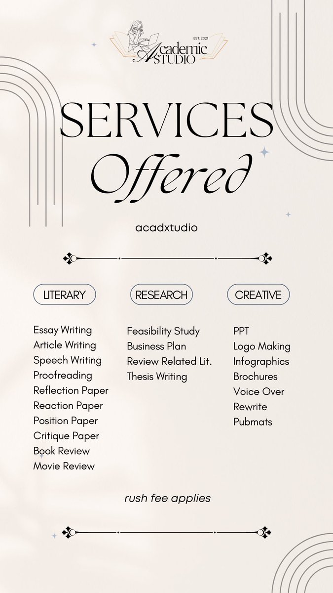 If you are one of the students who is bombarded with acad workloads and may not be able to beat the deadlines, we are here to assist you guaranteeing with high quality of outputs. We understand your status so we are offering a budget-friendly rates of our academic commission.