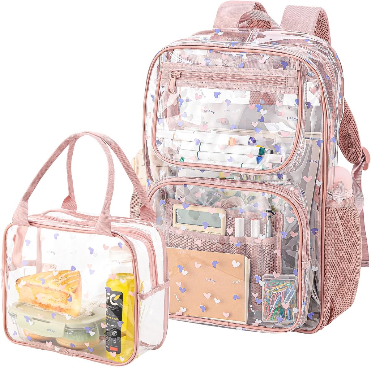 starstripesaff's tweet image. Heavy Duty Clear Backpack Lunch Bag Box Set for Girls - Durable, Stylish, and Practical(clear backpack &amp;amp; clear tote lunch bag-pink)

Brand: BORMELUN

$31.99

buy now 👉 amzn.to/3yq5oXt

#amazonbasics #backpacks #clearbackpack