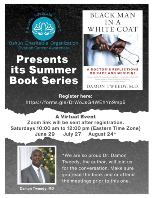 Come join us for the final meeting in our Summer Book Series on Saturday, August 24th from 1000AM-1200PM EST.

Dr. Tweedy will be participating virtually at this event and will be available to answer questions.

The link to register at this event is
docs.google.com/forms/d/e/1FAI…

33s