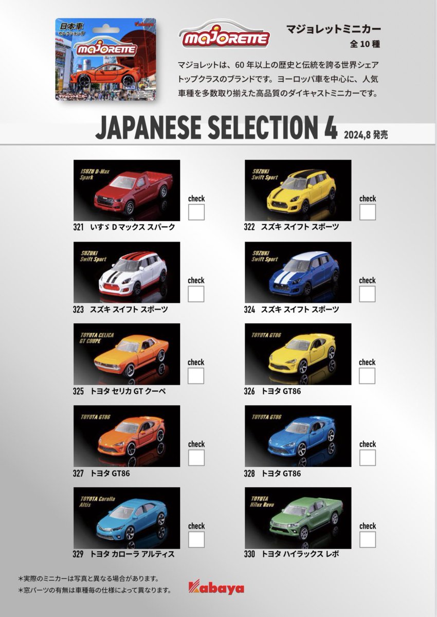 ホットウィール　マジョレット　トミカ　日本車　まとめ売り トミカシリーズ - 1/64 10台セット トミカ ホットウィール