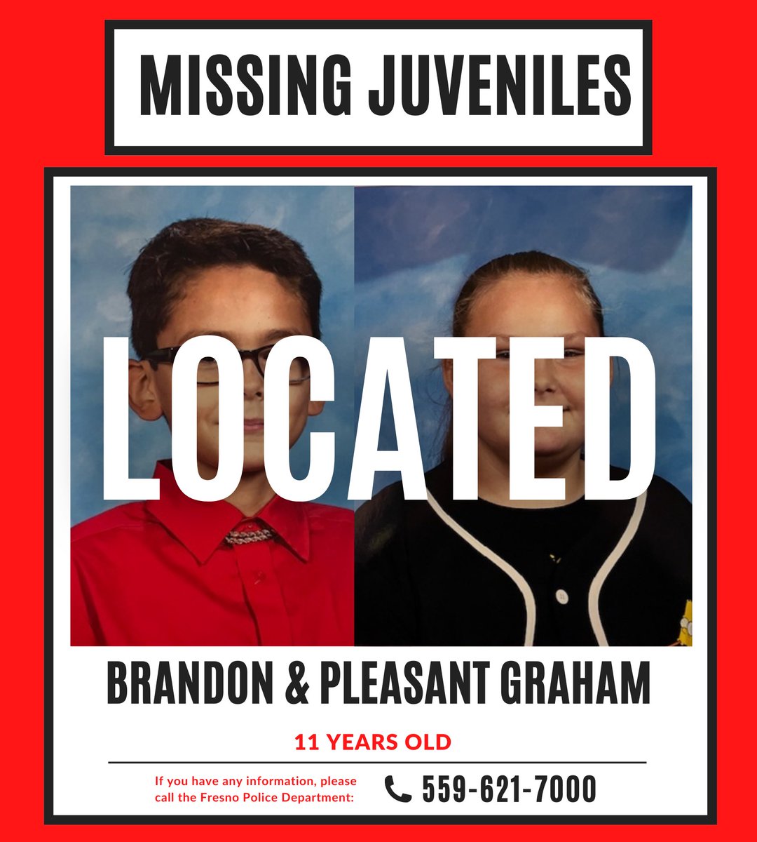 UPDATE: BOTH CHILDREN HAVE BEEN FOUND AND ARE SAFE. Thank you to all who reported sightings of them!