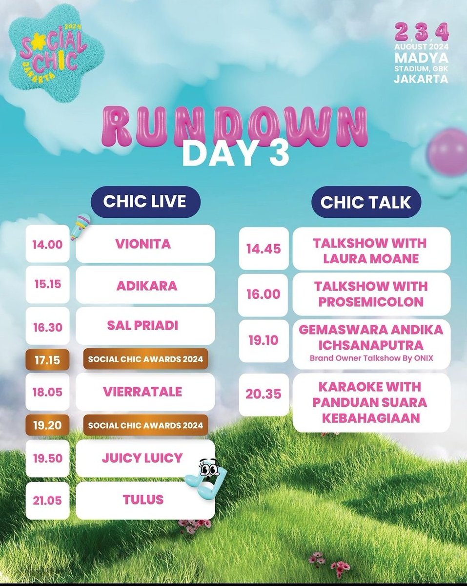 winyang_7's tweet photo. Wts Social Chic day 3 
Ready 3 tiket, dijual karena gak bisa nonton. Yang mau langsung DM aja yaaaa https://t.co/f03b8SVPq5