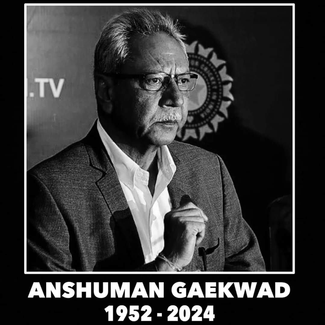 Anshuman Gaekwad, former India cricketer and head coach, has passed away aged 71 after losing a long battle with cancer.

May his soul rest in peace 🕯️
