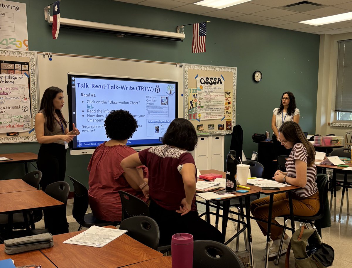 Esmeralda De La Cruz (@esmedlc007) on Twitter photo Dual Language and the ESL I.S. doing their thing today with New Teachers. ❤️ Great energy and participation. <a href="/SAISDBilingual/">Dual Language , ESL & Migrant, SAISD</a> <a href="/cbli_esl/">CBLI&ESL_SAISD</a> Dual Language and the ESL I.S. doing their thing today with New Teachers. ❤️ Great energy and participation. <a href="/SAISDBilingual/">Dual Language , ESL & Migrant, SAISD</a> <a href="/cbli_esl/">CBLI&ESL_SAISD</a>