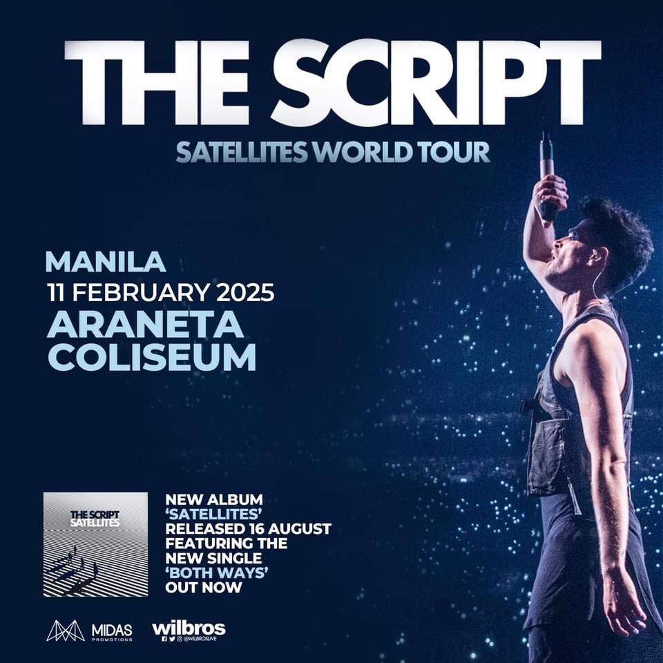UnnieTA_'s tweet image. 🌸TICKET ASSISTANCE🌸
THE SCRIPT - SATELLITES WORLD TOUR

📆 February 11, 2025
📍Araneta Coliseum
✅ 10 Slots Available

Just send us a message for more inquiries. 💕
#thescript  #thescriptofficial #satelliteworldtour