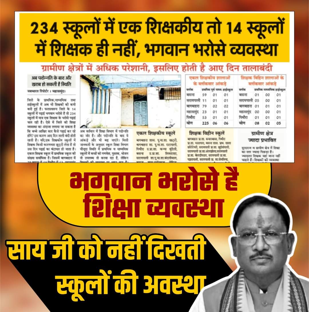 #CG_WANTS_TEACHERS_VACANCY