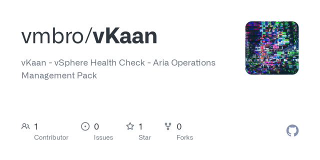 Navin_VMware's tweet photo. vKaan - vSphere Health Check - Aria Operations Management Pack https://t.co/LMdGtwX4sW https://t.co/B6GYLGsBaR