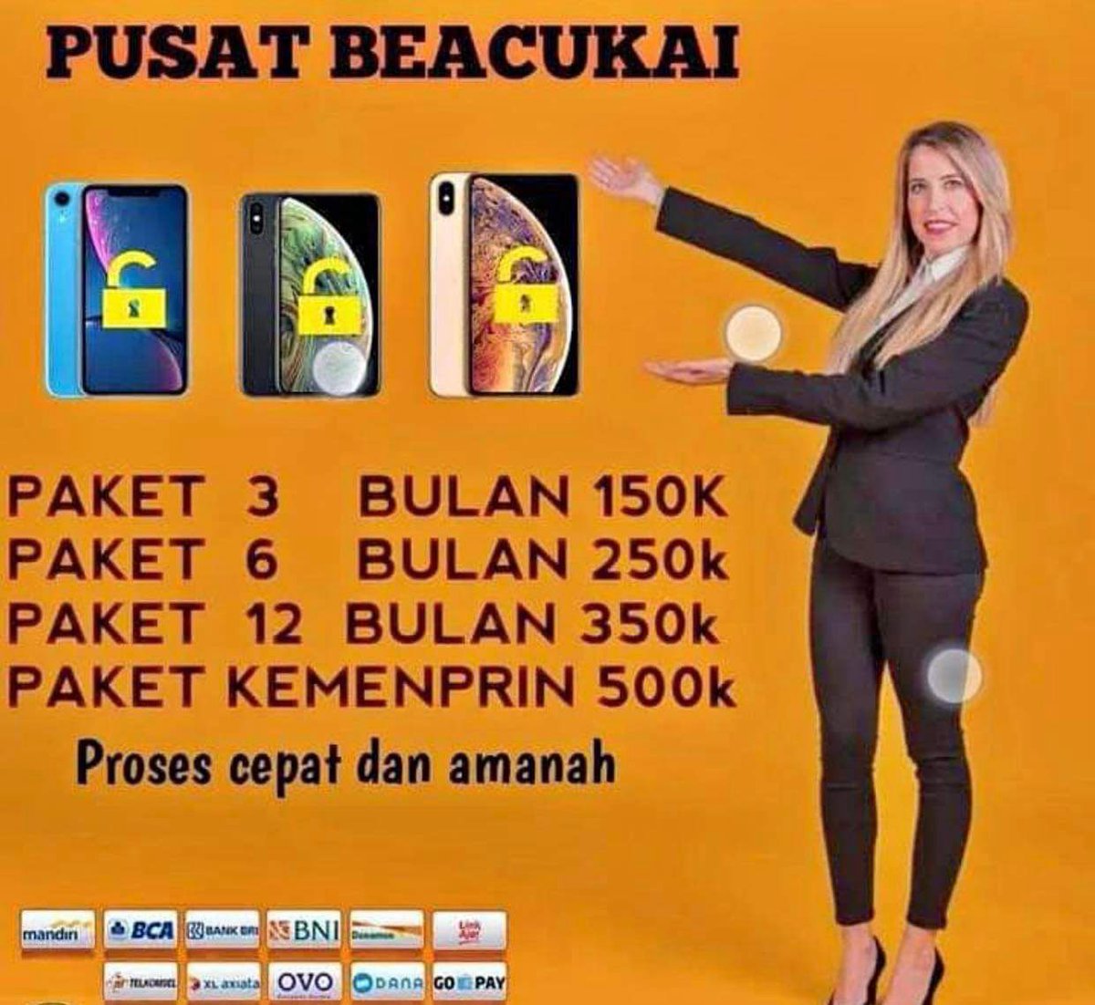 dahlinar_app's tweet photo. SOLUSI IMEI TERBLOKIR
OPEN UNBLOCK IMEI TO ALL OPERATOR
- 3 BULAN 150k
- 6 BULAN 200k
- 1 TAHUN 350k
- PERMANEN 450k
#imei #iphone #Android #unblockimei #jasaimei #imeiterblokir #android16 #iPhone https://t.co/xONa9JTk7Z