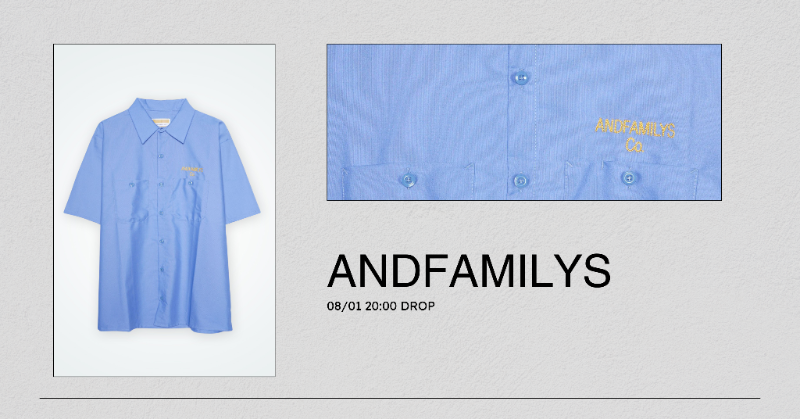 snkrdunk_jp's tweet photo. ／

本日20:00~DROP✨

＼

「ANDFAMILYS」から、無骨なオールドアメリカンカルチャーを落とし込んだ新作アイテムが8/1(木)20:00~DROP✨

https://t.co/eTs79Zrgvj

アプリから発売アラート登録するとDROP15分前にお知らせ👀📱

 #andfamilys #hypedrop #snkrdunk