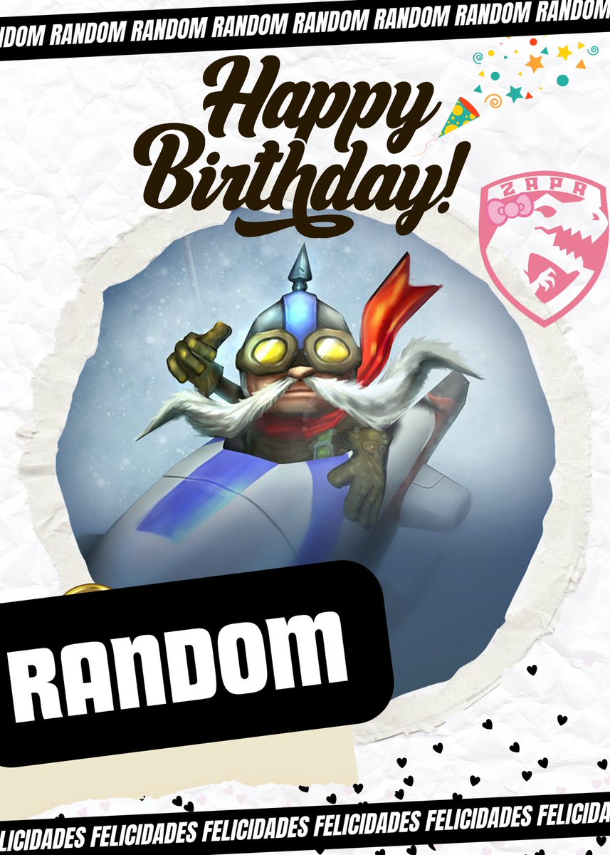 🎉 ¡Hoy celebramos el cumpleaños de nuestro increíble coach, <a href="/RAND0M_WR/">RAND0M</a> ! 🎉

En este día especial, queremos agradecerte por tu dedicación, liderazgo y por guiarnos siempre hacia la victoria. 🏆 Tu conocimiento y pasión por el juego son invaluables para nosotros

#HB #coach #zgg