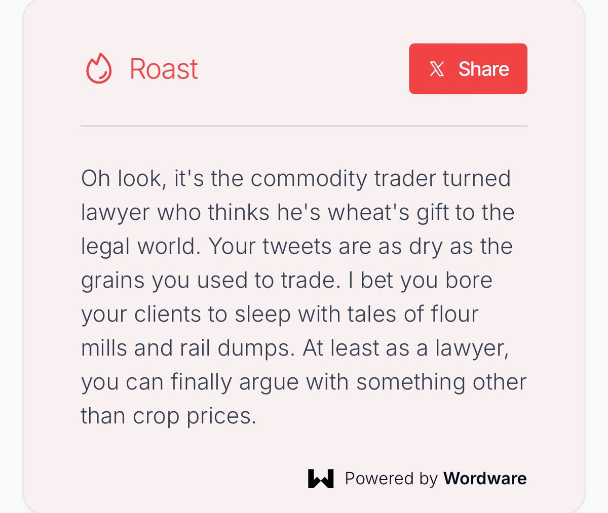 I’ve probably talked more about flour in my office than any other attorney so I would say this is very accurate.