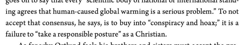 DrJordanBCooper's tweet photo. This proves the point. Gavin does not say that it's irresponsible to differ on the near consensus on climate change as is claimed in the book. He says it is irresponsible to do so without doing the necessary reading and looking at the data. Not the same thing. https://t.co/X41soT18QH