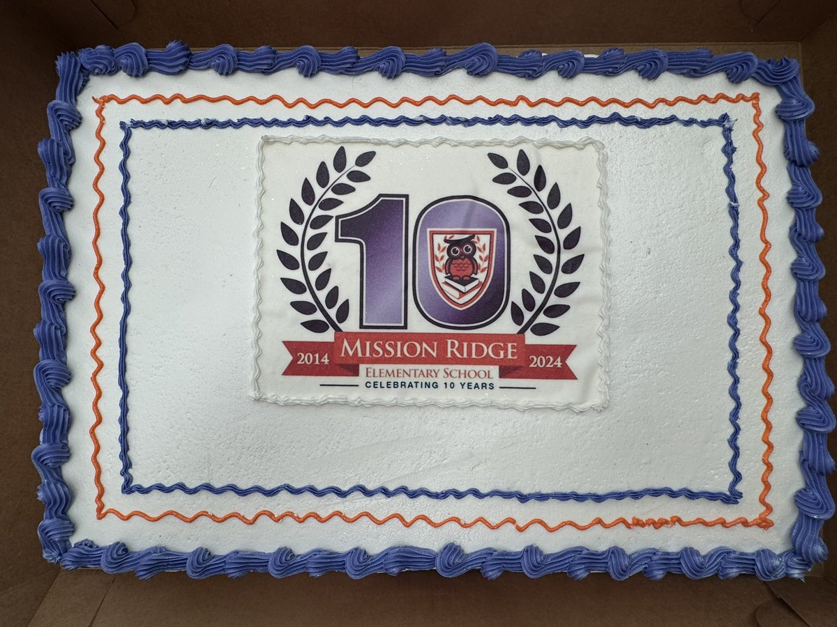 Thank you to our friends <a href="/DynastyCakes77/">Dynasty Cakes & Sweets</a> for the beautiful &amp; delicious cake!! Can’t celebrate our 10th year birthday without an #Owlsome cake!! 💜🦉🧡 #TeamSISD #ALLIN #ALLINforOURmission