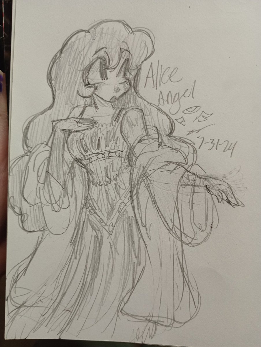 emolly212's tweet photo. Alice in this outfit! #bendyandborisintheinkymystery #babtim #inkymystery #felixthecat #mugman #cuphead #bendythedancingdemon #boristhewolf  #fanart #artist #art #artwork #aliceangel https://t.co/oGAgL8p3fJ