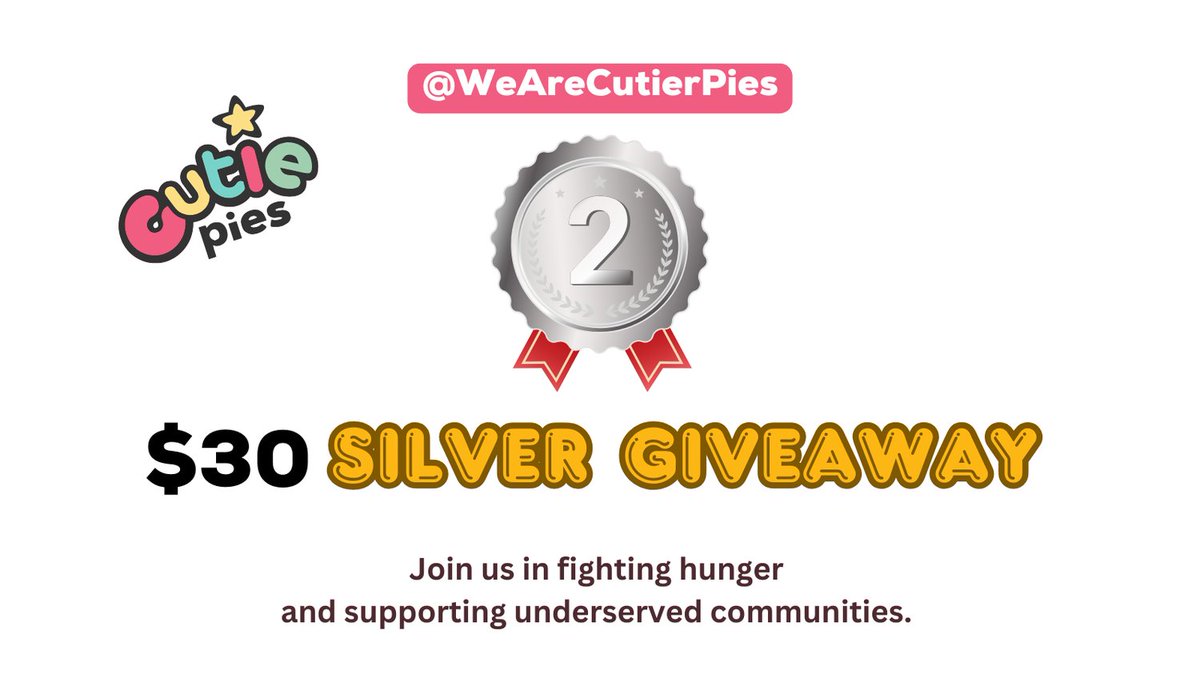 🚨 Hello Fam.  The $30 Silver Giveaway has closed.🚨
 Stay tuned for the winner!

Follow/Subscribe so you don't miss out!

Keep engaging with the community for early access and Community roles. LFG!