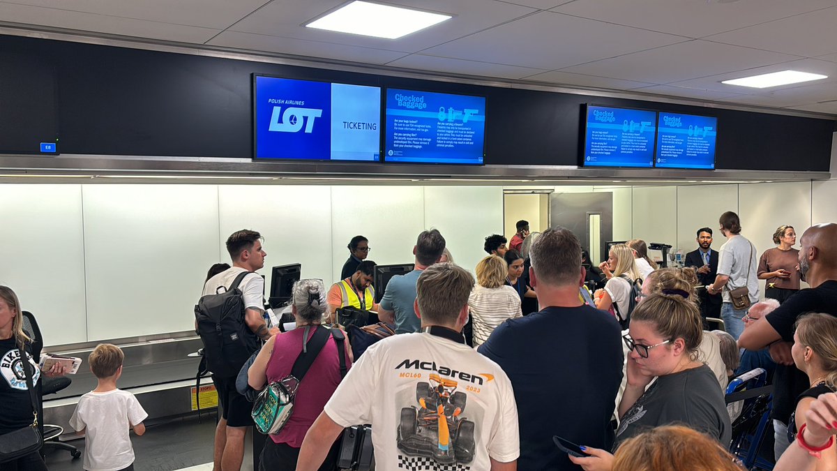 Roberto Martinez-Parachini (@rmartinezparach) on Twitter photo <a href="/LOTAirlinesUS/">LOT Polish Airlines</a> LO 27 JFK-WAW was cancelled this evening. The airline however cannot rebook any of us because they haven’t “officially” cancelled the flight on the system. They need a manager to help but there is none. It’s been 1.5 hrs with no change.
First and last on LOT. <a href="/LOTAirlinesUS/">LOT Polish Airlines</a> LO 27 JFK-WAW was cancelled this evening. The airline however cannot rebook any of us because they haven’t “officially” cancelled the flight on the system. They need a manager to help but there is none. It’s been 1.5 hrs with no change.
First and last on LOT.