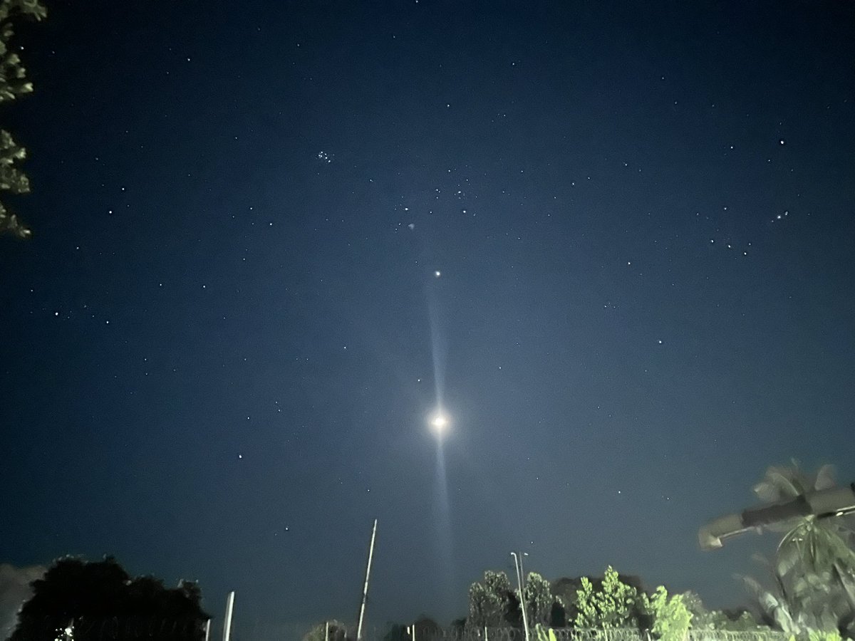 Fascinating mid-night skies over Dili . (Much better in real than the pic)