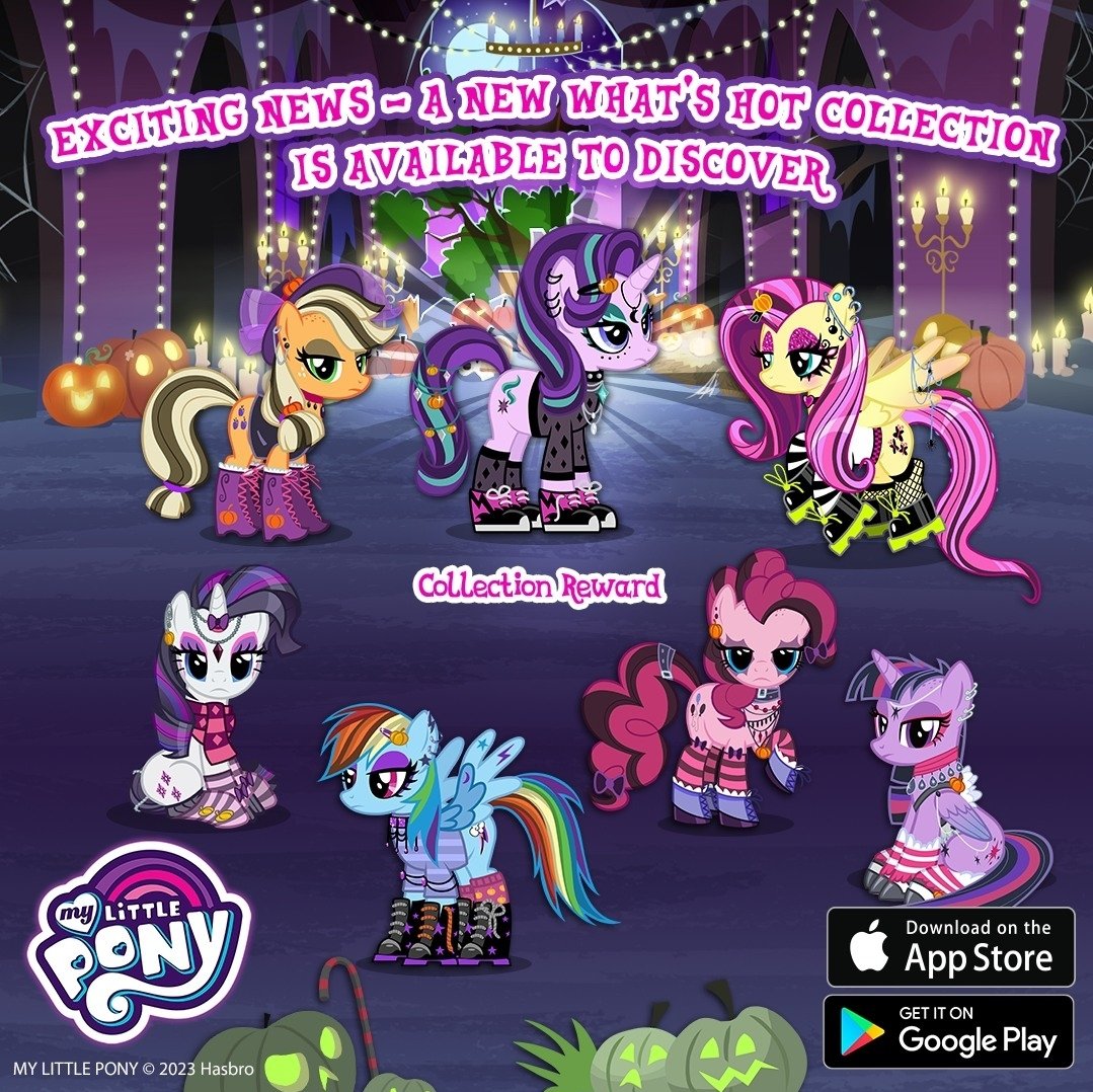 RAR1JACK's tweet photo. never forget the "edgy" versions of characters they made for the mlp mobile game 😭 https://t.co/peWw1qU8Bx