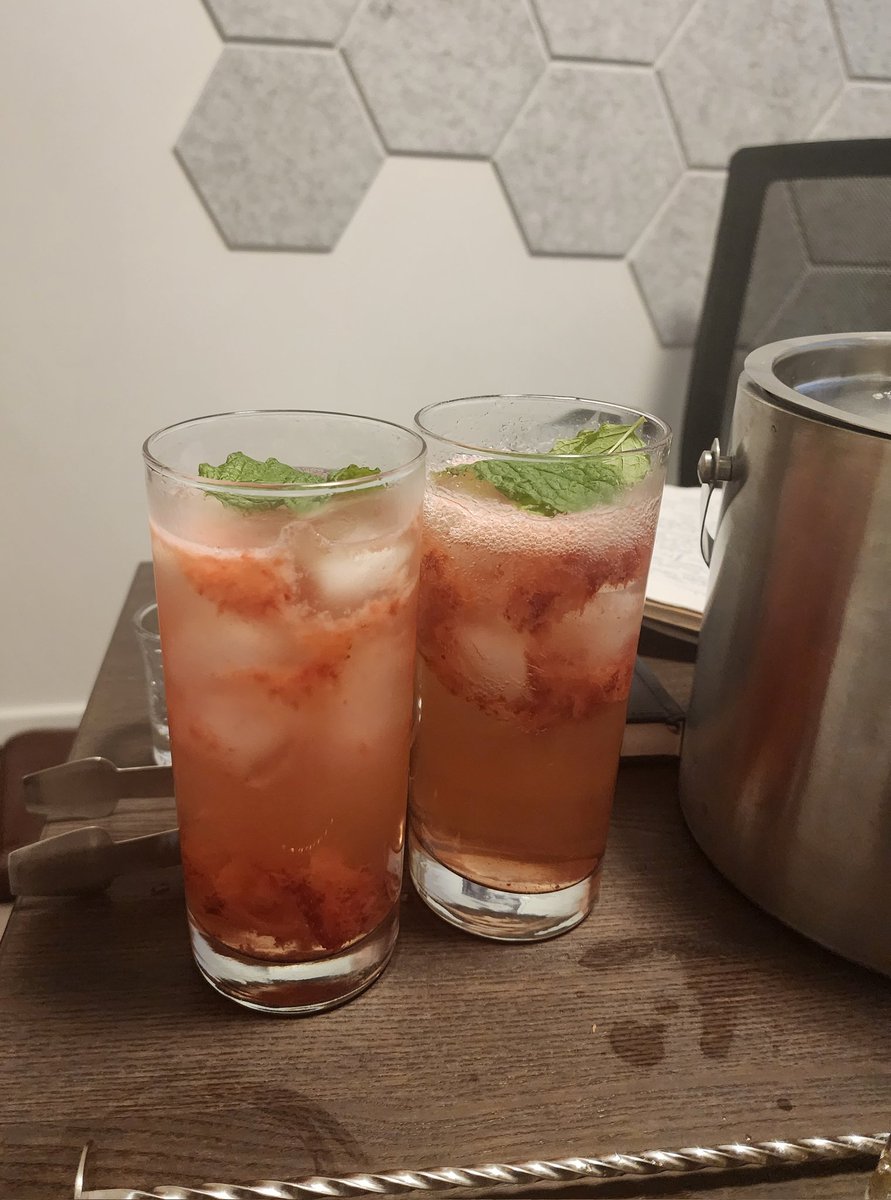 Season 4 Episode 3 #28
Cocktail Du Jour
The Strawberry Gin Fizz
2oz - Sherighams Seaside Gin
1 Oz- Eldeflower Liquer
5 muddled strawberries
3 Oz of Soda Water
Stirred in a Tall Rocks Glass
Garnish with Mint Leaf.
Soak up the summer sunshine with TopShelf