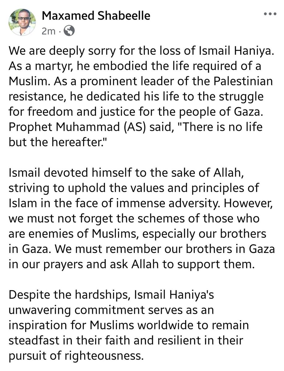 Maxamed Shabeelle (@maxshabeelle) on Twitter photo 