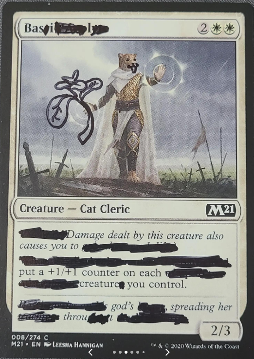 I am so happy someone decided to make me into a Magic: the Gathering card ;;w;;

(This is a joke. Also, source: tiktok.com/t/ZTNXHf6Cc/)
