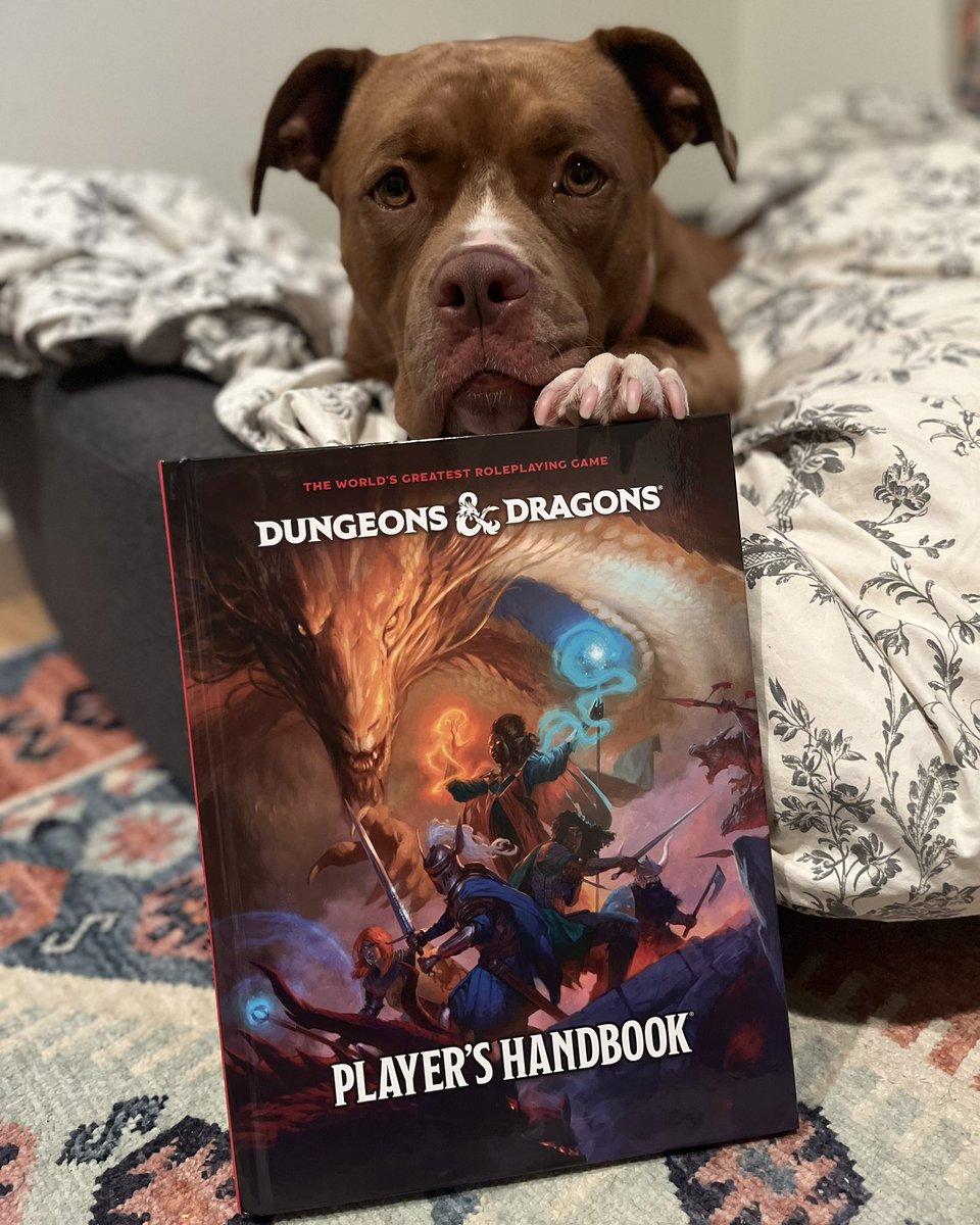 Dr. Elizabeth Kilmer @PAX West (@doctorkilmer) on Twitter photo Badger and I are very excited to read the new #DnD Player’s Handbook- thanks for the gifted sneak-peak <a href="/Wizards_DnD/">Dungeons & Dragons</a>! Badger and I are very excited to read the new #DnD Player’s Handbook- thanks for the gifted sneak-peak <a href="/Wizards_DnD/">Dungeons & Dragons</a>!