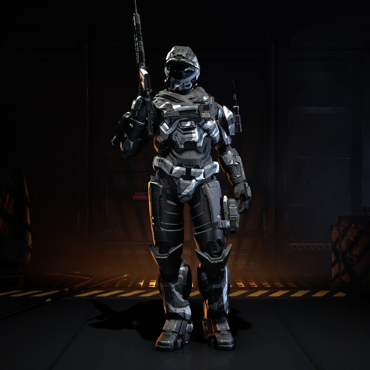 Swaggs907's tweet image. Went back to the black visor. It just looks better😎🖤 #Halo #HaloInfinite #HaloFleetcom