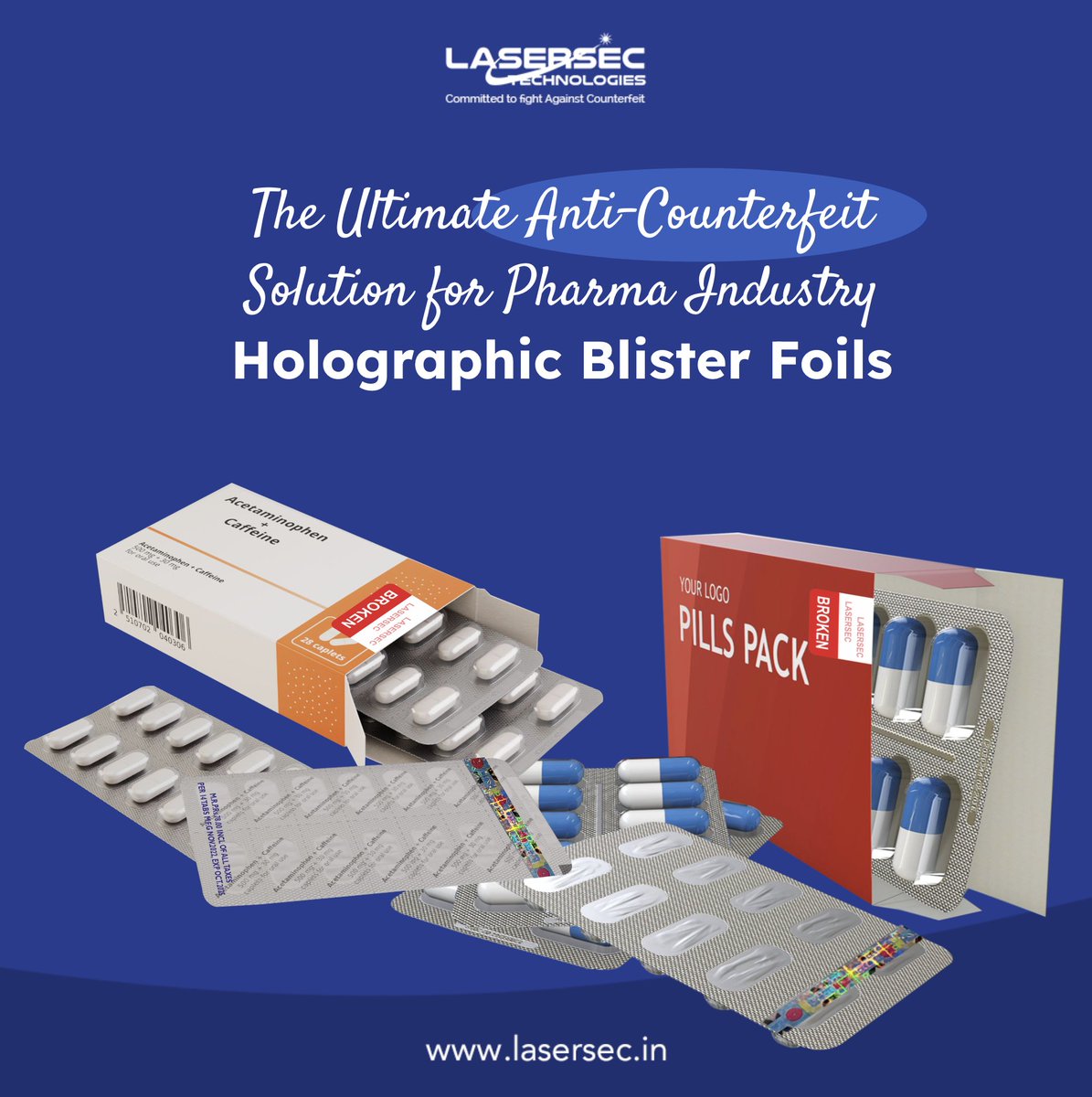 LasersecTech's tweet photo. 💊Explore the critical role of holographic blister foils.

These high-tech foils provide a robust defense against counterfeit drugs, ensuring that consumers receive genuine and safe medicines.

𝗥𝗲𝗮𝗱 𝗺𝗼𝗿𝗲 ➡️https://t.co/kAk1rmZSER

#Lasersec #packaging #productpackaging https://t.co/b8GZlLm7OD