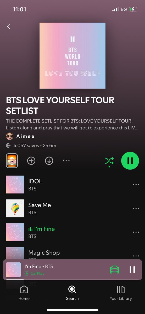 this tour saved my life and i’m not kidding i owe Jimin my life