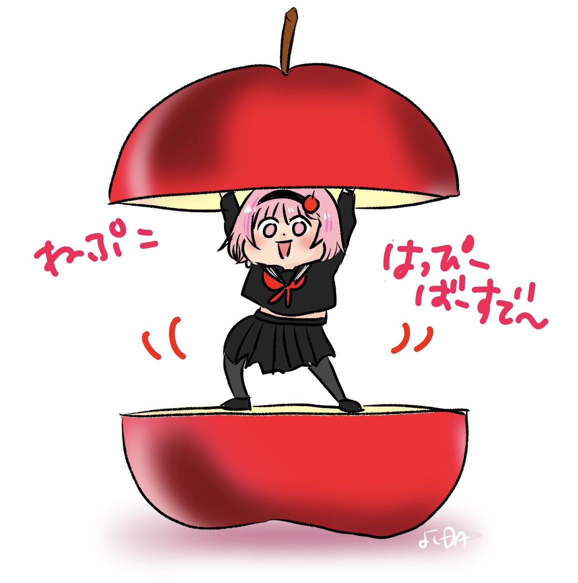 yoshida141410's tweet image. はっぴーばーすでー🍎ねぷこちゃん！
#津軽過激派
#津軽ねぷこ
