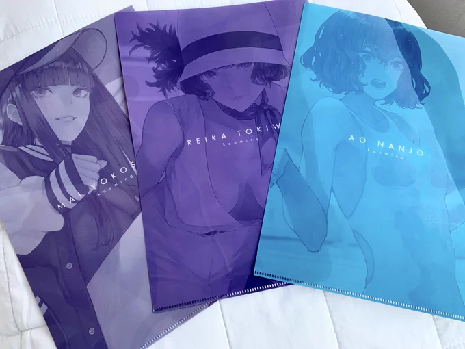 BOOTHでA4クリアファイル3種の販売を開始しました表裏でデザインが異なります 
