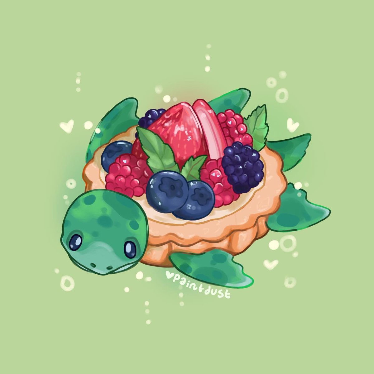 Turtle Tart 🐢🫐🍓