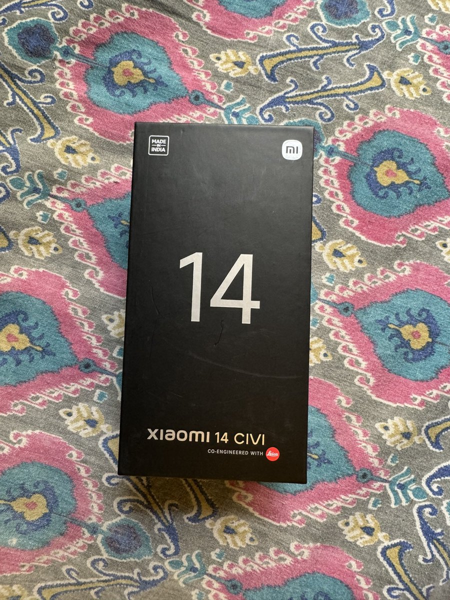 sushpush51's tweet image. Got mine delivered today. 
@sandeep9sarma @s_anuj 
#Xiaomi14CIVI #PandaDesign