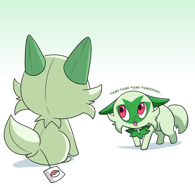 Sprigatito plush #ニャオハ 