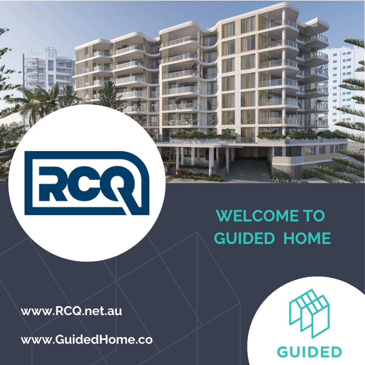A warm Guided Home welcome to RCQ and their customers.

QUALITY DESIGN, CONSTRUCTION AND DEVELOPMENT SINCE 1987. RCQ brings a wealth of experience having proudly delivered high-end residential &amp; commercial projects across Queensland for over 3 decades.
 
 hubs.ly/Q02BlCXw0