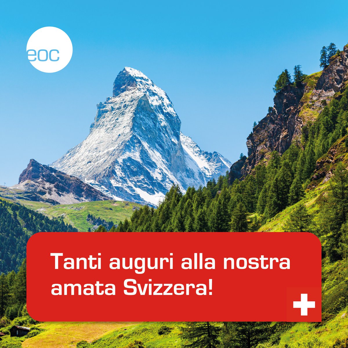 EOC augura a tutti una gioiosa Festa Nazionale! 

#FestaNazionale #EnteOspedalieroCantonale