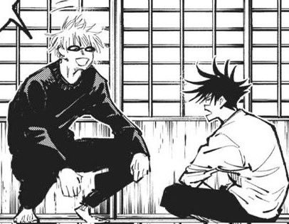 Cractus_'s tweet photo. I’ll be thrilled if Megumi makes it out this, but a part of me dies every time I remember I’ll never see Gojo and megumi again, and how we’ll never see Gojo knowing megumi is alive 😭😭 #jjk265 #jjk265spoilers https://t.co/QSV821XA2D