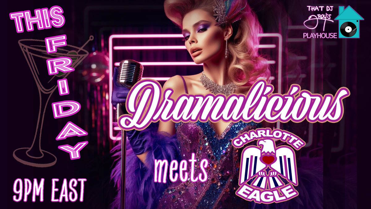 Join me this Friday as I revisit the club bangers of 2005-08 at The Charlotte Eagle. The FUN starts at 9PM East. I look forward to seeing YOU in The Playhouse!
kick.com/thatdjtroy
Twitch.tv/thatdjtroy
CharlotteNightlife.com #classichousemusic