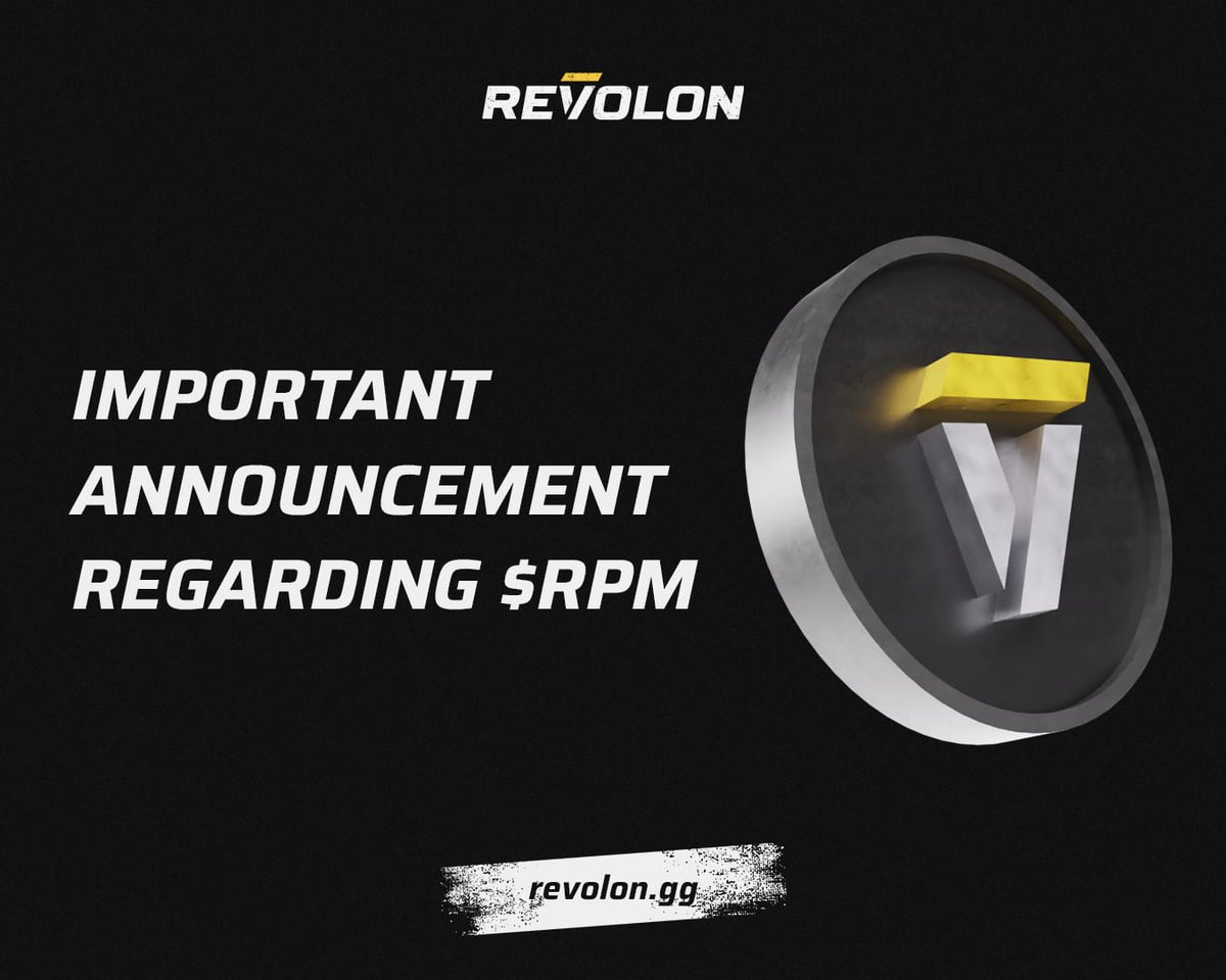Important announcement 📢
We are delisting the $RPM token from CEX. Further details on the token listings and plan for current token holders will be revealed soon. For any queries, please head to our official community on Discord.