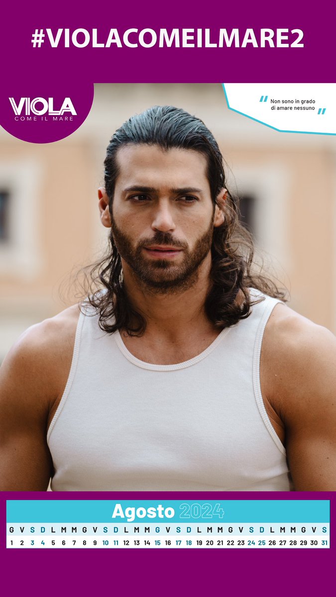 Buongiorno e buona estate col calendario di #Agosto di #ViolaComeIlMare2 #CanYaman <a href="/CanYamanMedia/">CAN YAMAN MEDIA 𝕏</a> #Viola2 
💜🌊❤️