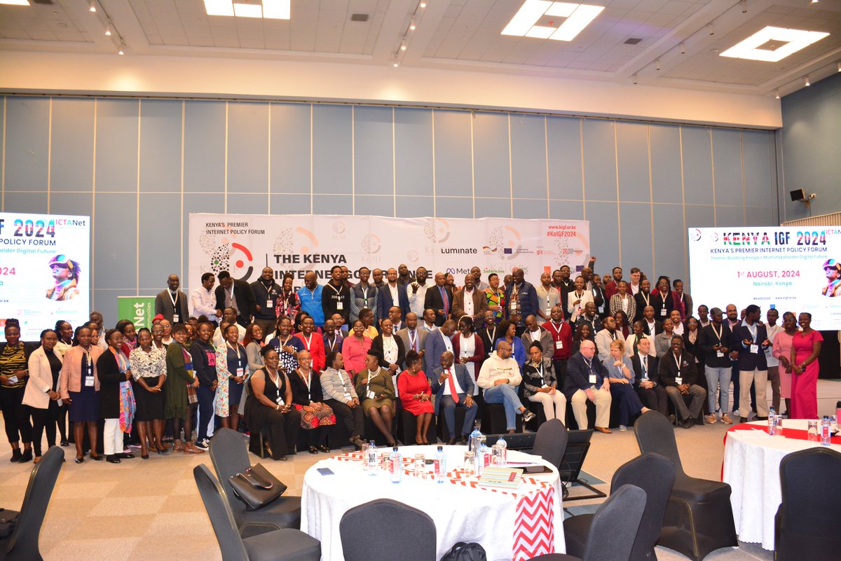 KICTANet's tweet photo. Kenya's Digital Future Takes Center Stage at KeIGF
The 17th Kenya Internet Governance Forum (#KeIGF2024) kicked off on Tuesday, with a strong call for collaboration and inclusivity in shaping the country’s digital landscape.

Addressing the forum, Dr. Grace Githaiga @ggithaiga, Convenor KICTANet, highlighted Kenya’s impressive digital strides over the past two decades. Internet penetration has surged from 3% in 2004 to 40.8% today, while mobile and smartphone adoption has skyrocketed.

Follow the live stream here. https://t.co/jJYE3sXQ7x

#KeIGF2024 ^EJ