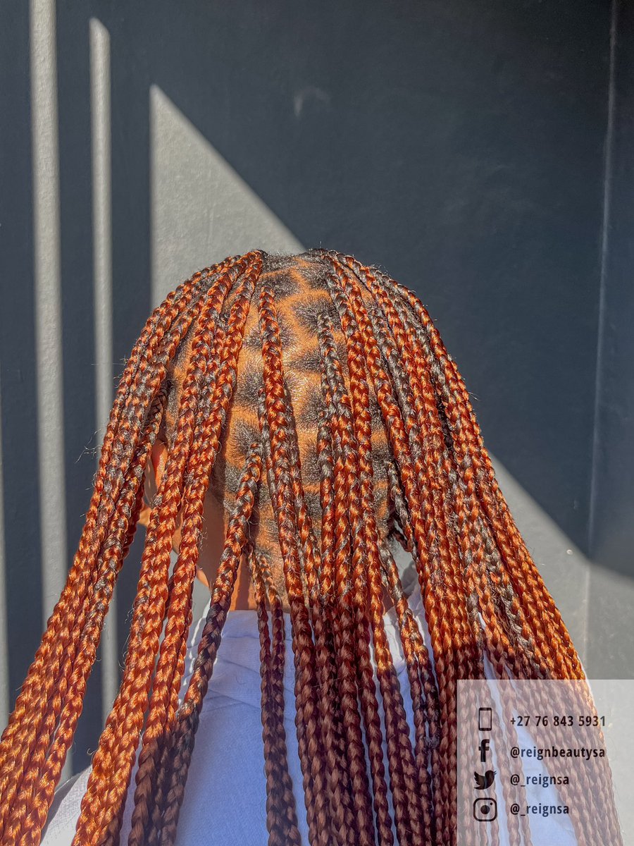 _reignsa's tweet photo. Knotless Braids in Medium width and Classic  length 🥰

✨R610✨ incl hairpiece 

 📞076 843 5931
📍Bryanston | Cosmo City | Randburg | Fourways | Sandton | Rosebank | North Riding | Carlswald 

A deposit of R150 is required to secure your appointment. 

#Girltalkza https://t.co/eGEIVCpYg0