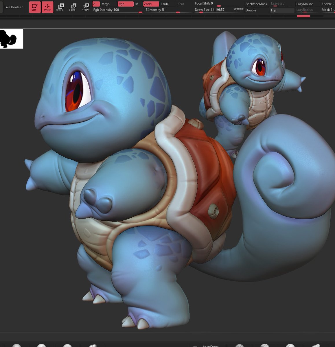 Working on Squirtle 🫧✨