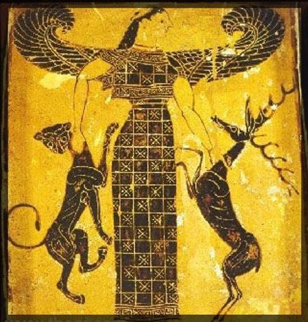 officialnhaynes's tweet image. Here’s Artemis in her role as queen of wild creatures. Please note only one of these wild creatures is going to snag her lovely dress with an irate claw